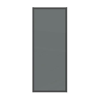 Душевая перегородка Grossman Style 200.K33.05.70.21.10 70х195 стекло тонированное профиль черный матовый